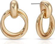 Ettika Interlocking Duo Stud Earrings