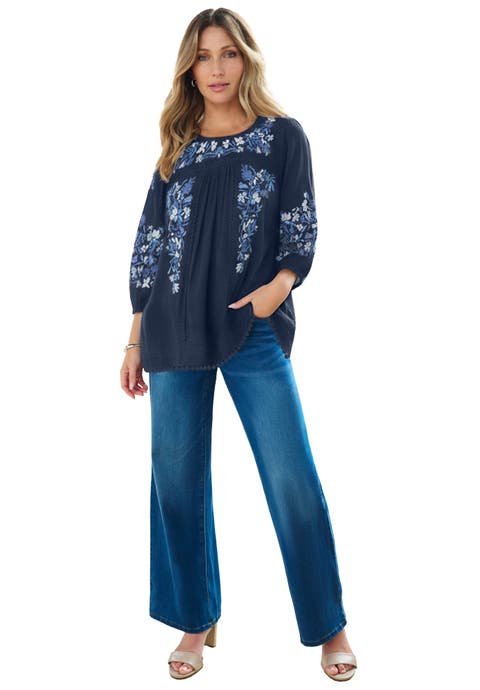 Boho Floral Tunic