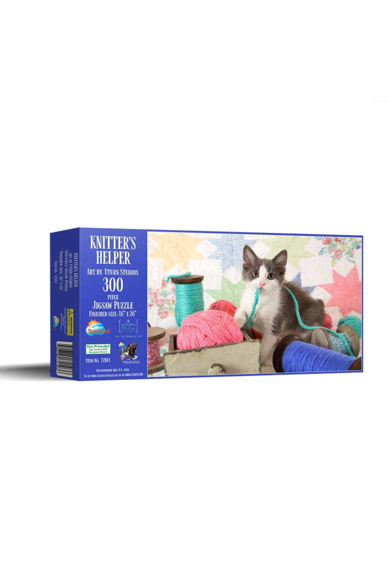 Knitter's Helper 300 piece Jigsaw Puzzle for Adults, Main, color, Multicolor