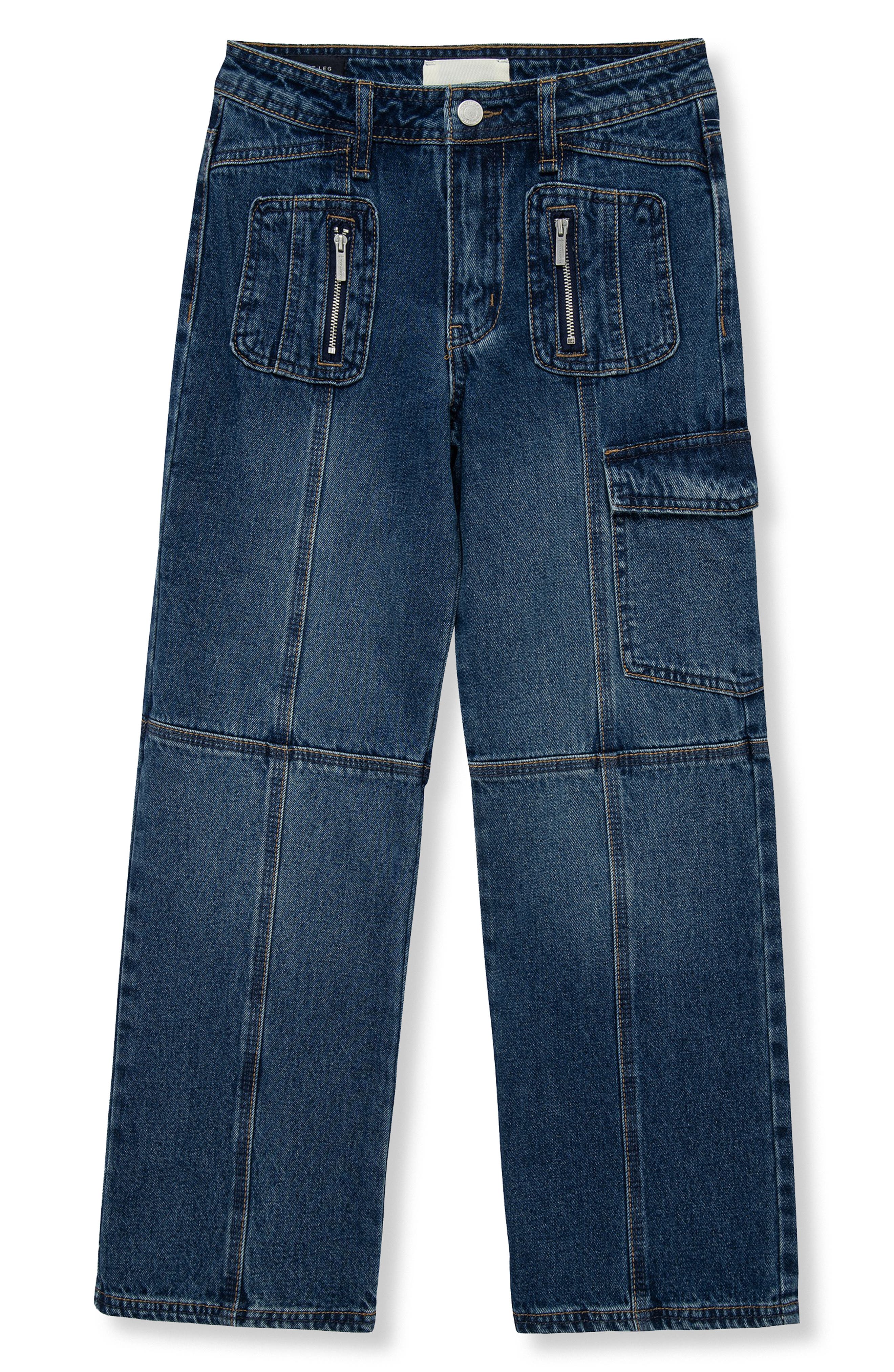 Habitual Kids Kids' Paneled Wide Leg Jeans