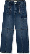 Habitual Kids Kids' Paneled Wide Leg Jeans