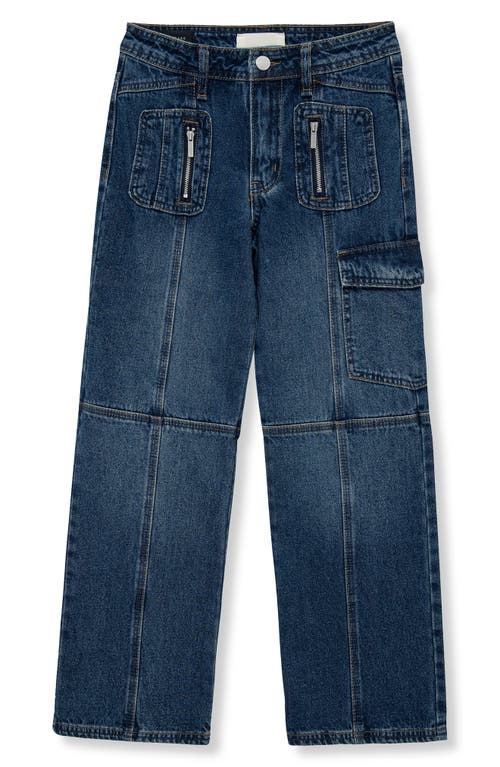 Habitual Kids Kids' Paneled Wide Leg Jeans in Indigo  product