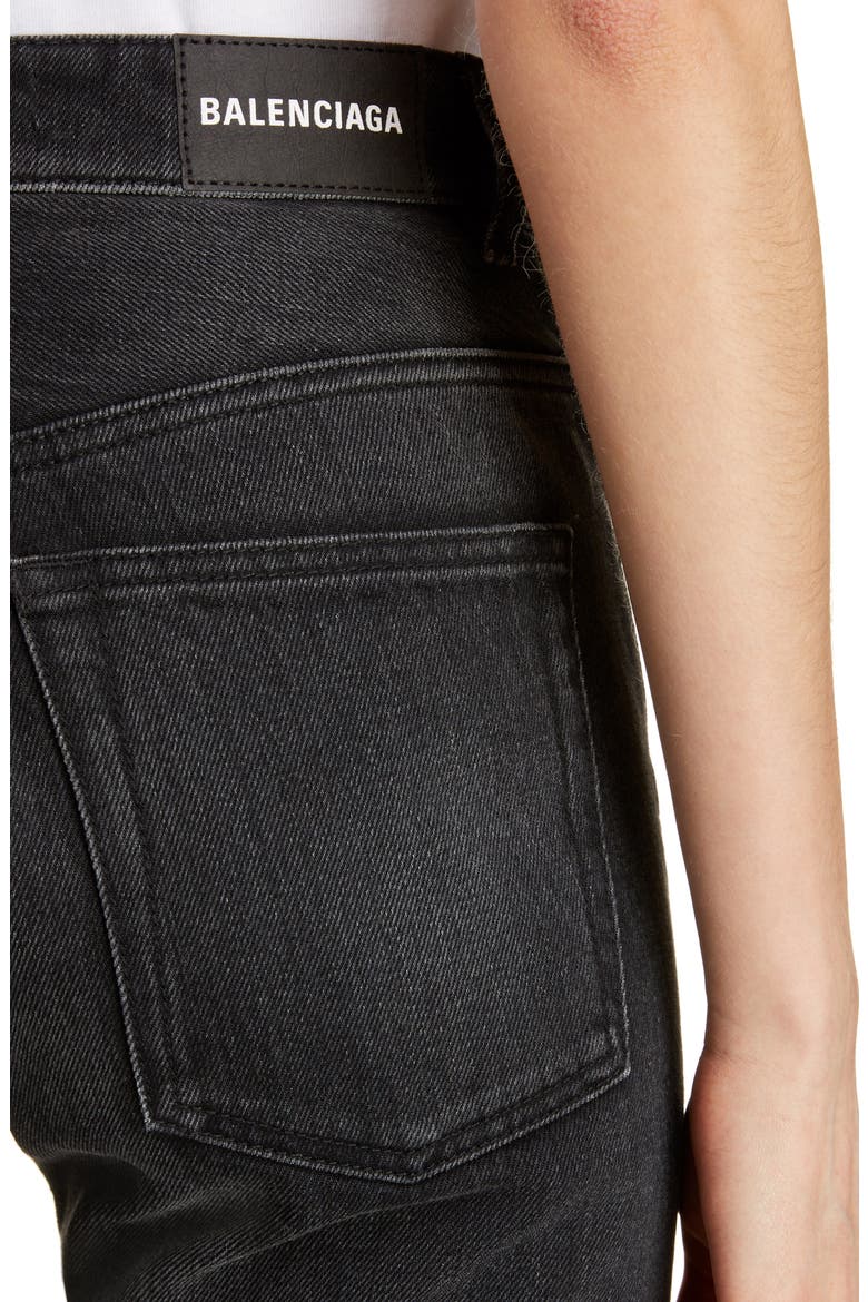 V-Waist Skinny Jeans, Alternate, color, GIVRE/ BLACK