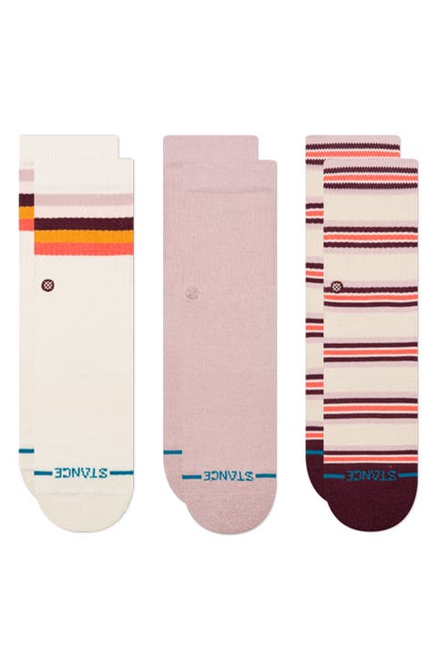 Kids' Maliboo Assorted 3-Pack Crew Socks (Big Kid)