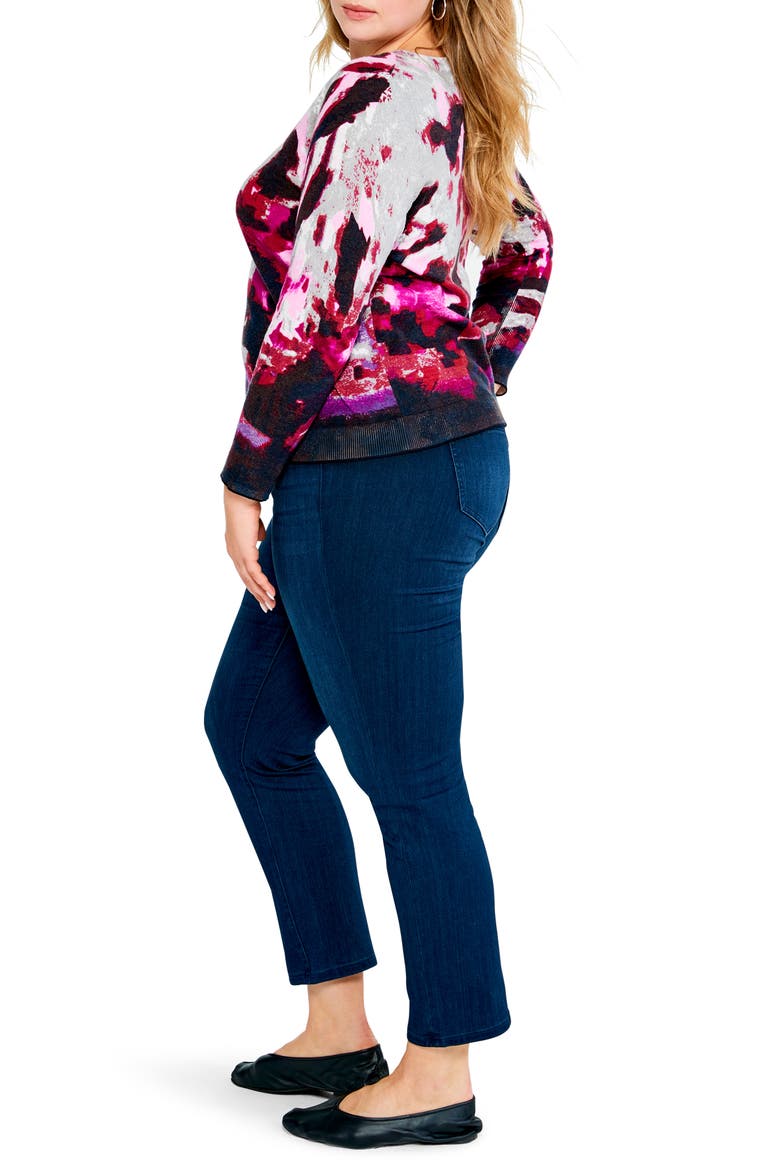 NIC + ZOE Joyous Crewneck Sweater, Alternate, color, PINK MULTI
