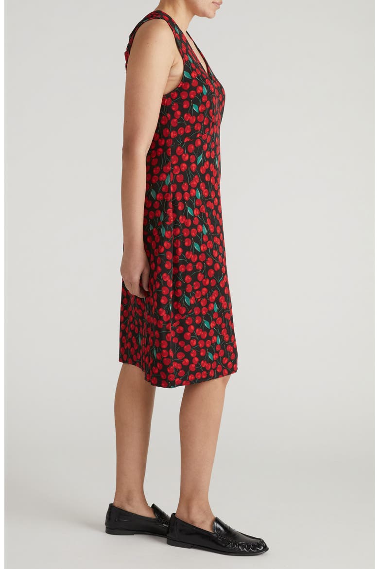 Lila Jersey Dress, Alternate, color, VERY CHERRY RED