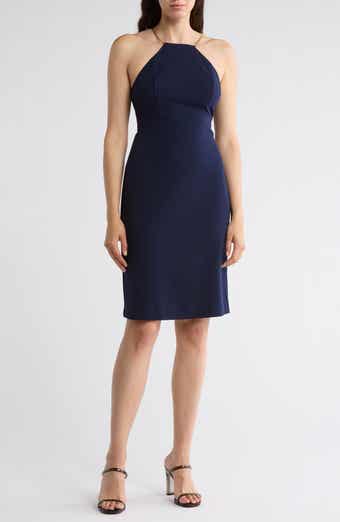 Trina Turk Sora Halter Neck Sheath Dress