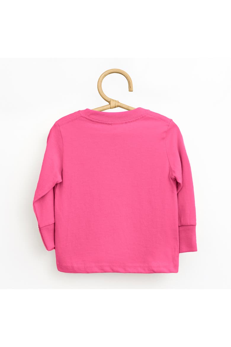 Boo Babe Ghost Toddler Long Sleeve Graphic Tee, Alternate, color, Hot Pink