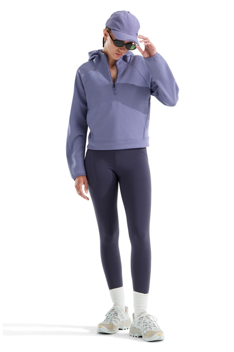 Jaida FlashDry-XD Half Zip Hoodie, Alternate, color, GROUNDED PLUM
