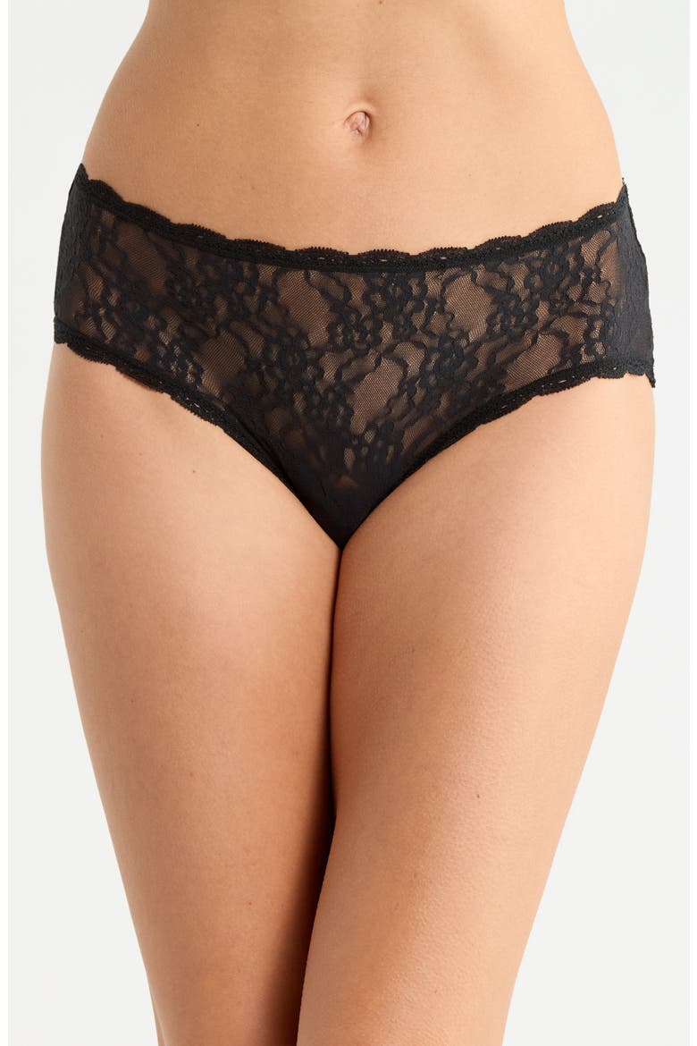 Effortlessly Lace Hipster Panties, Main, color, NIGHT