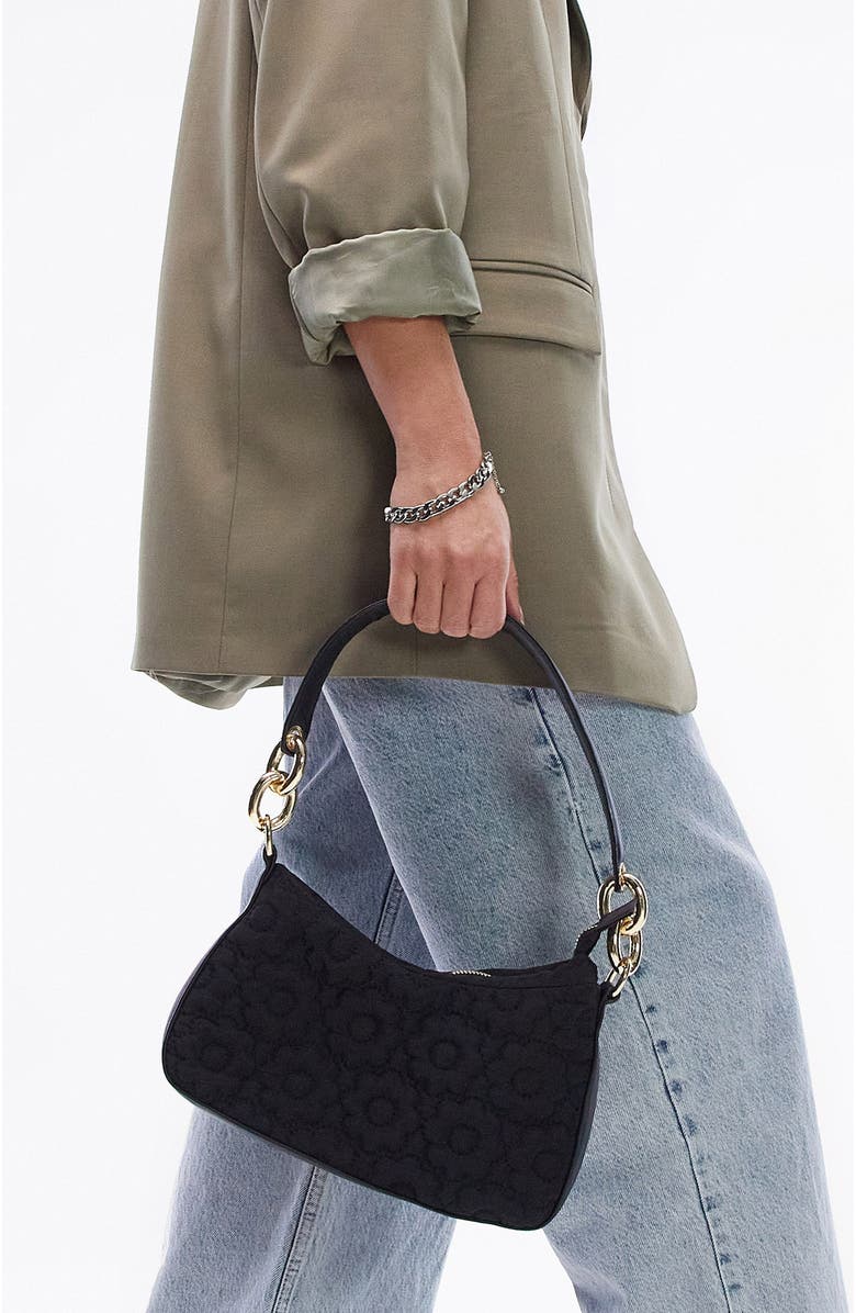 Topshop Sandy Floral Quilted Shoulder Bag, Main, color,