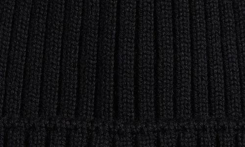 Moncler Kids' Logo Patch Virgin Wool Beanie