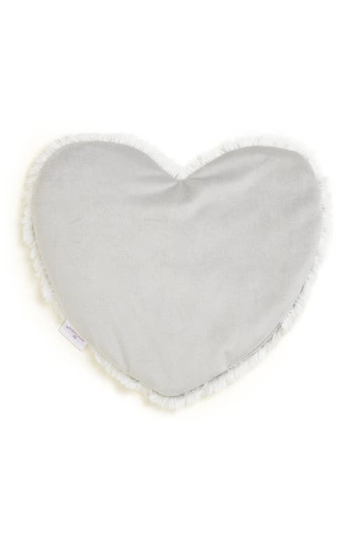 Warmies Marshmallow Plush Heart In Light Gray