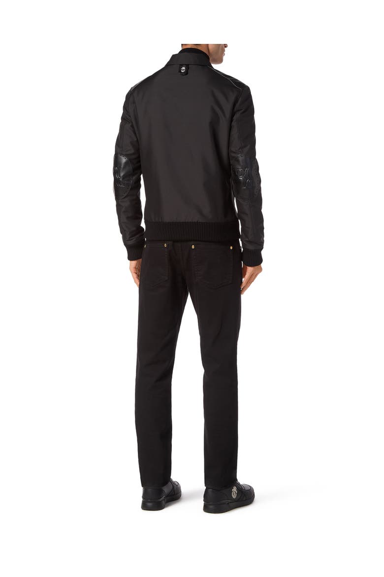 Bomber Shirt Collar Men, Alternate, color, black