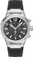 FERRAGAMO F-80 Silicone Strap Chronograph Watch, 42mm