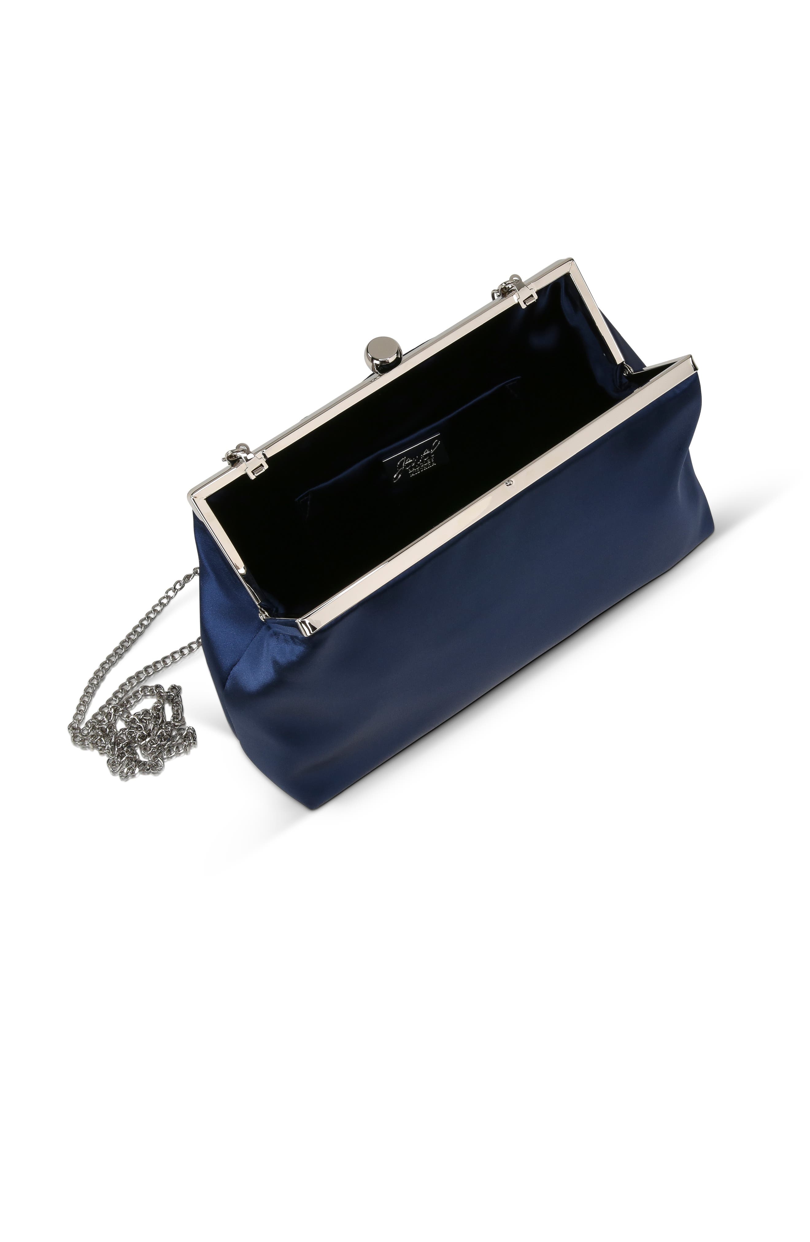 Camilla Classic Satin Pouch, Alternate, color, Navy