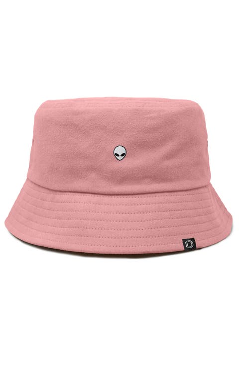 Mens Lil Alien Cotton Bucket Hat