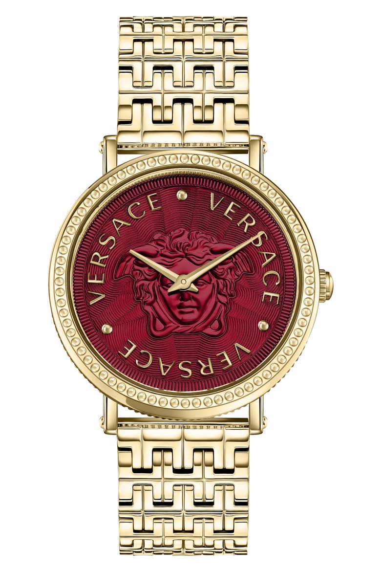 V-Dollar Bracelet Watch, 37mm, Main, color, IP YELLOW GOLD