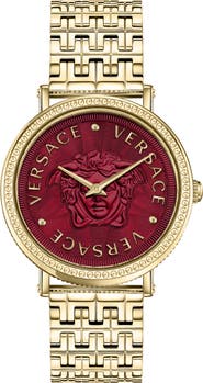 Versace V-Dollar Bracelet Watch, 37mm