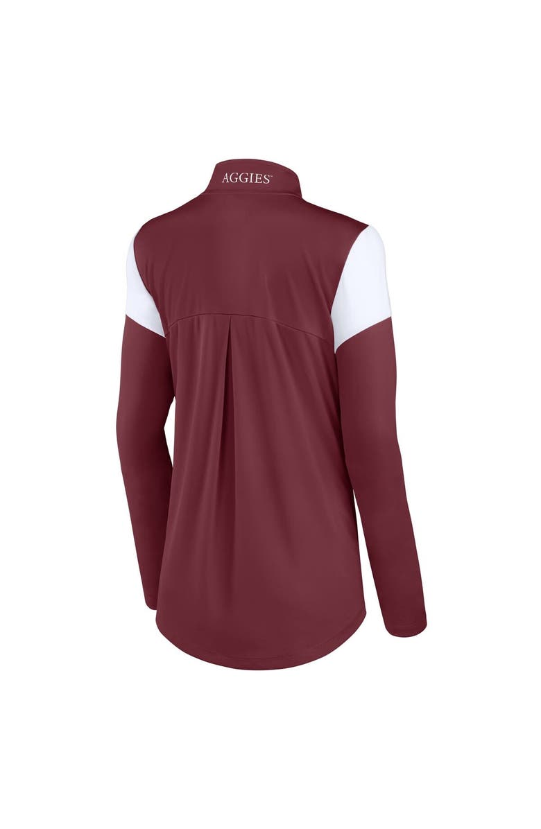 FANATICS Women
s Fanatics Maroon Texas A&M Aggies Block Party Quarter-Zip Top, Alternate, color, 