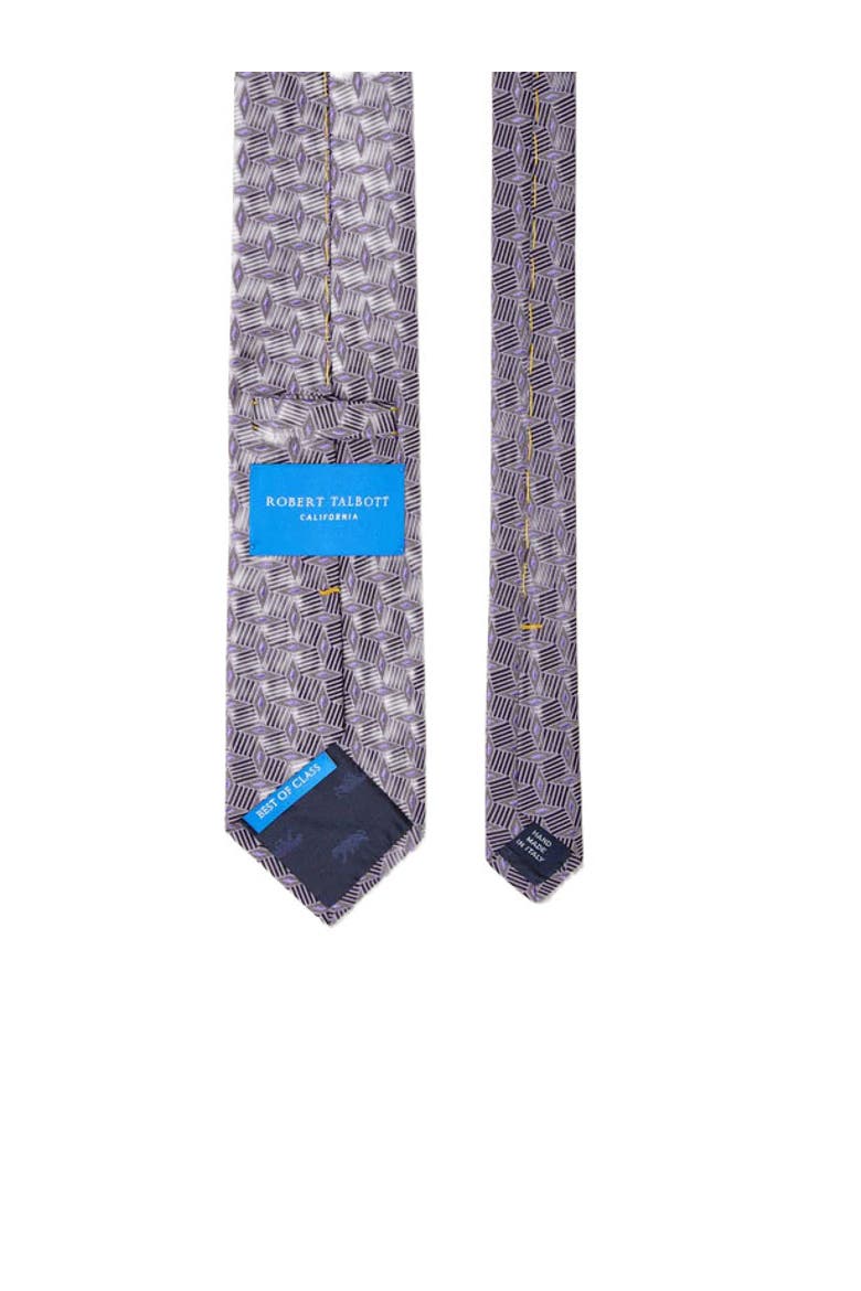 Robert Diamond Cube Necktie, Alternate, color, Purple