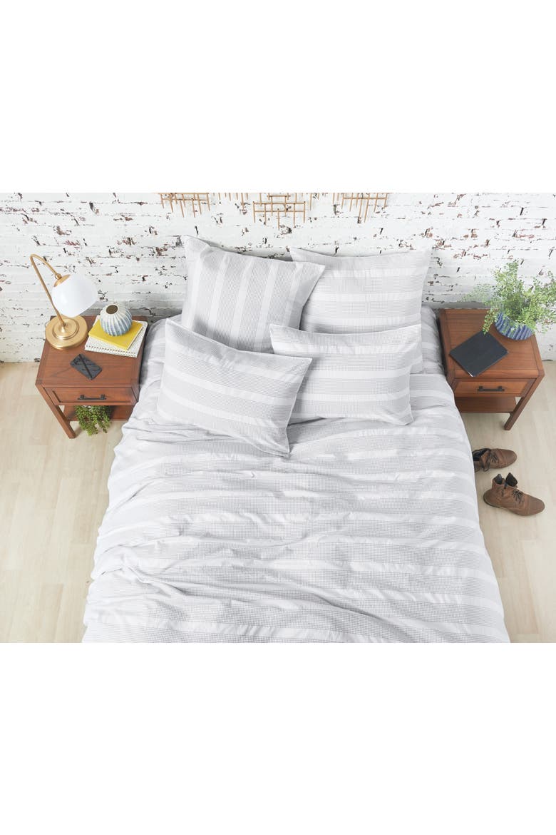 Mason King Duvet Cover, Alternate, color, White