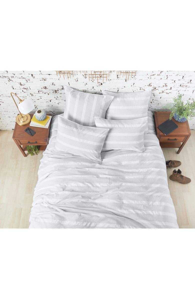 carol & frank Mason King Duvet Cover, Alternate, color, White