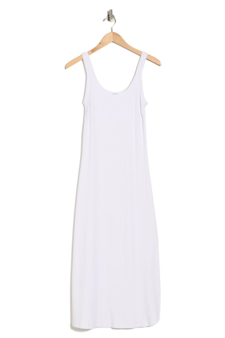 West Rib Tank Dress, Alternate, color, WHITE