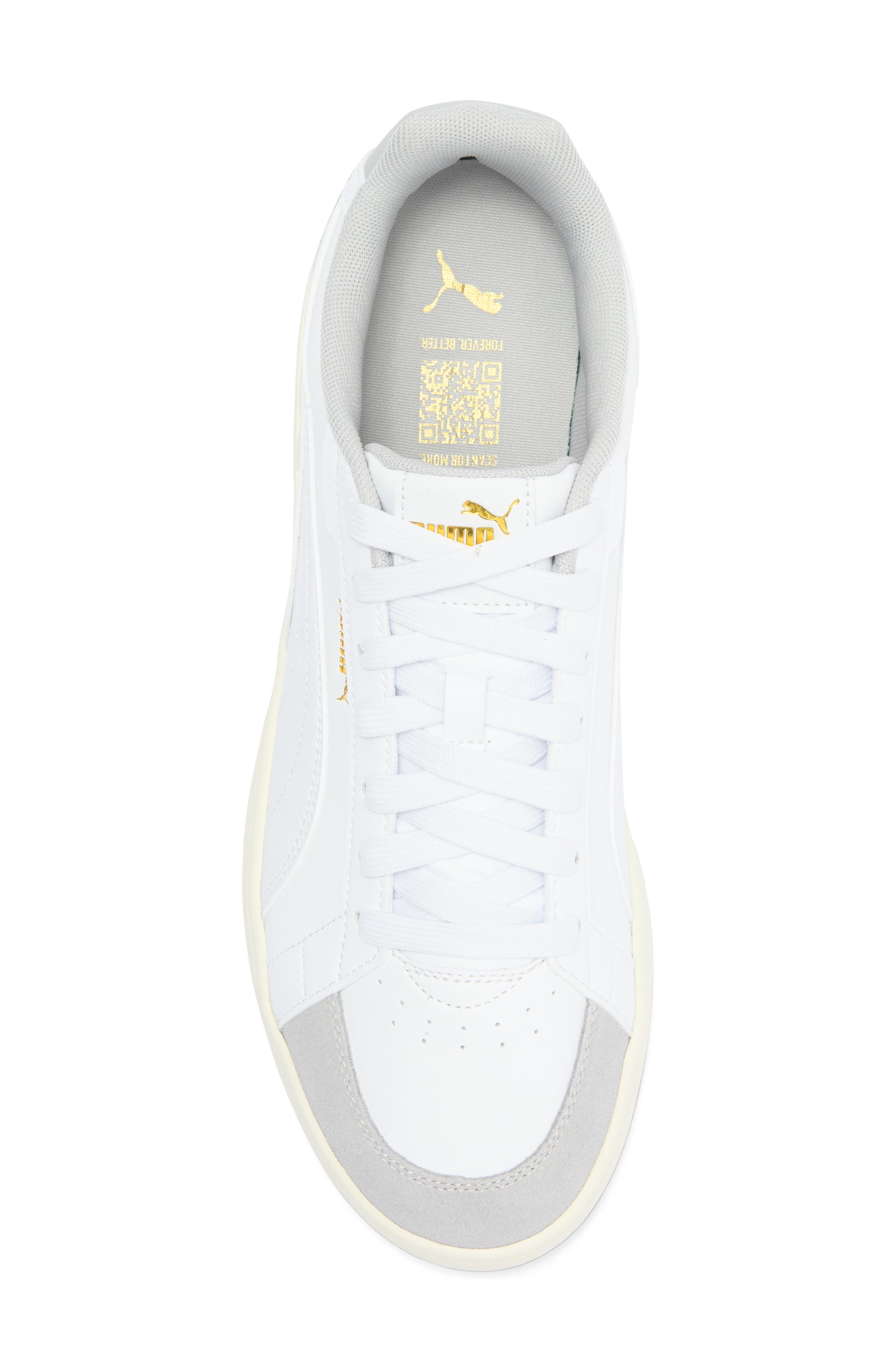 PUMA Court Classico Sport Sneaker, Alternate, color, Puma White-Puma White-Gray