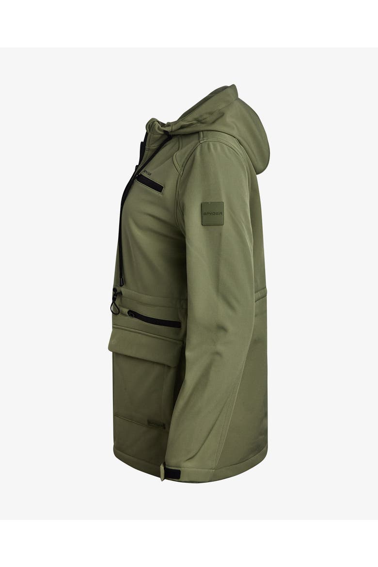 Women Long Softshell Jacket, Alternate, color, Sage