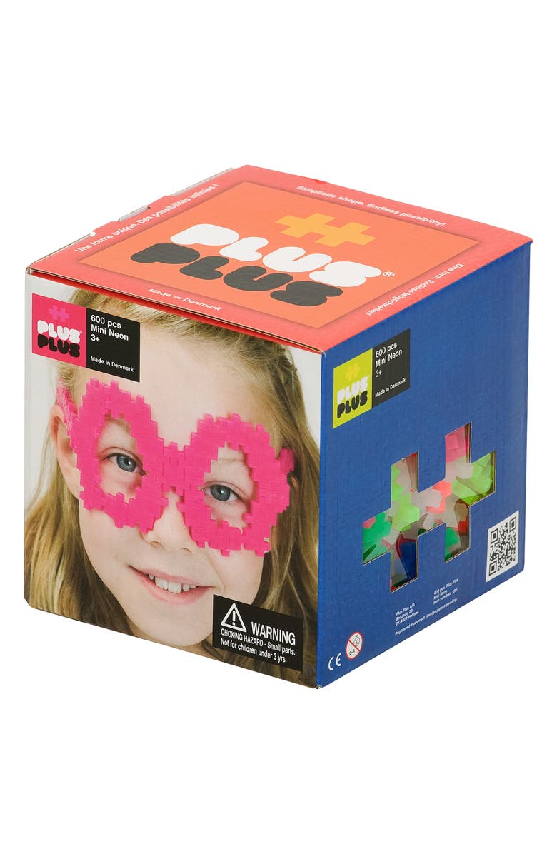Plus-Plus USA 600-Piece Neon Playset, Main, color,