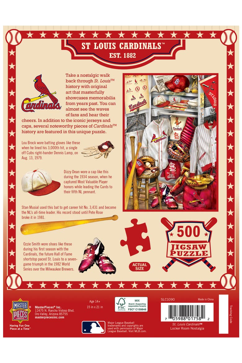 St. Louis Cardinals Locker 500pc Puzzle, Alternate, color, Multicolor