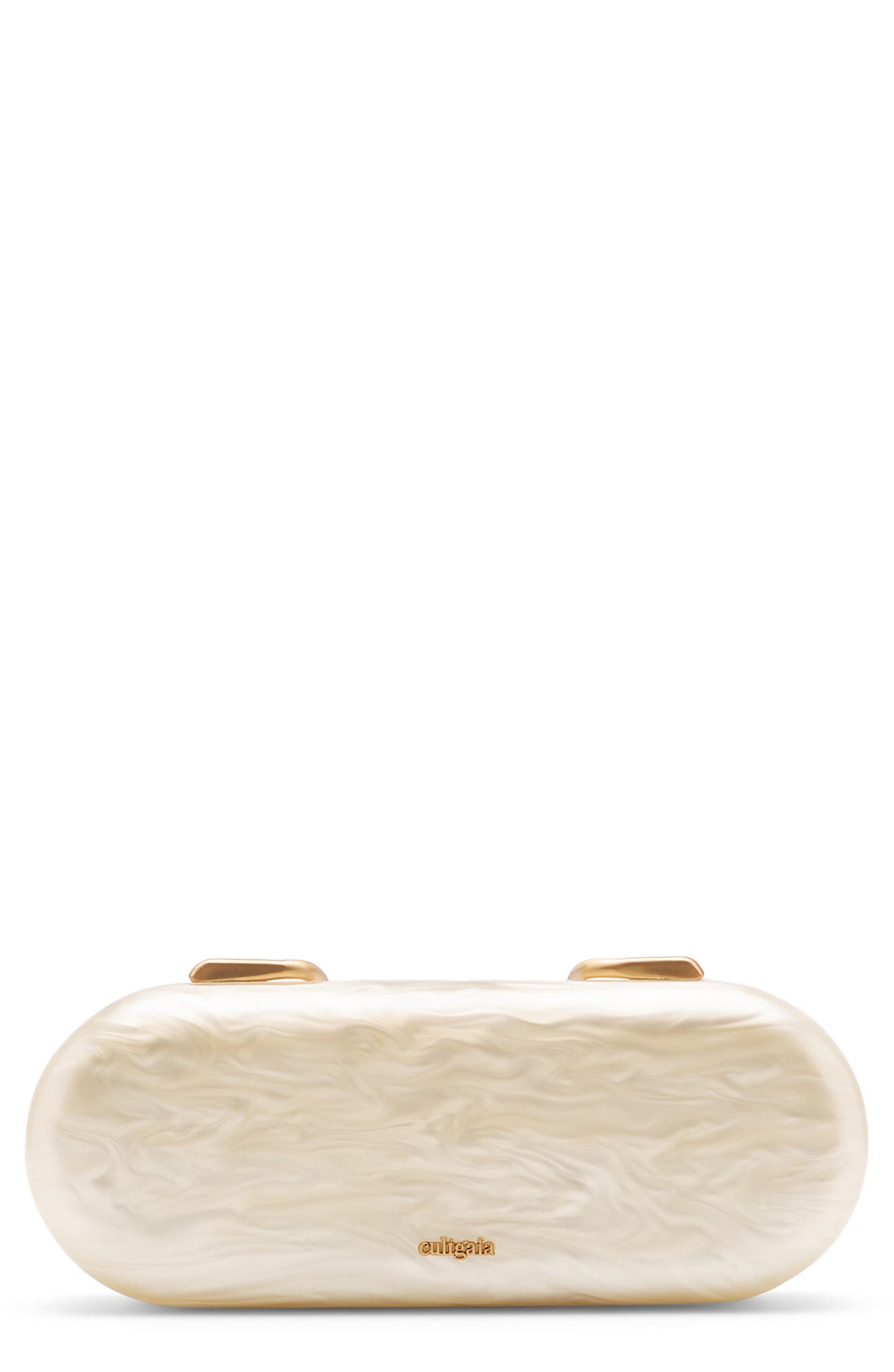 Ilaria Acrylic Clutch, Main, color, IVORY