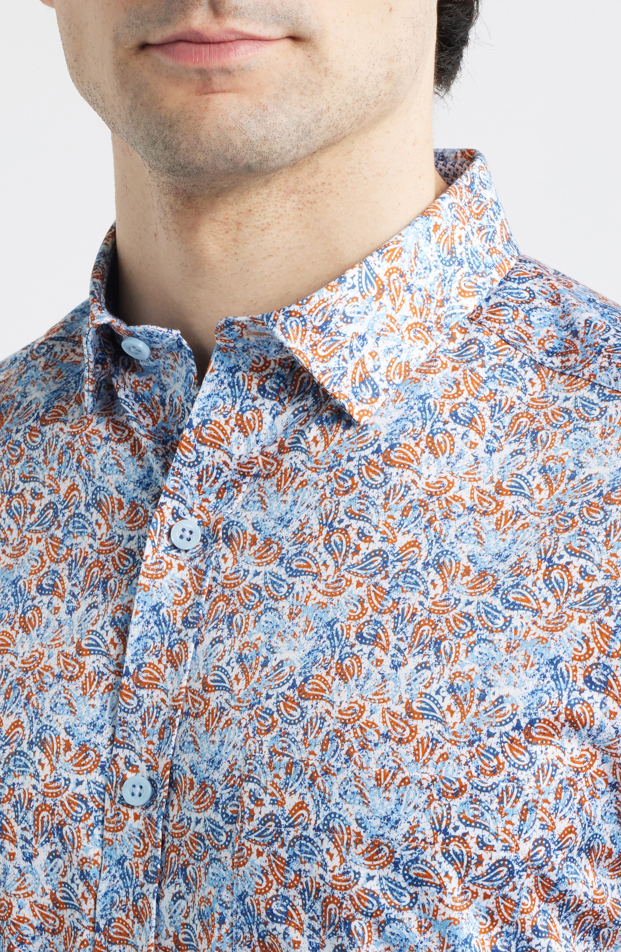 Logan Print Button-Up Shirt - image 2