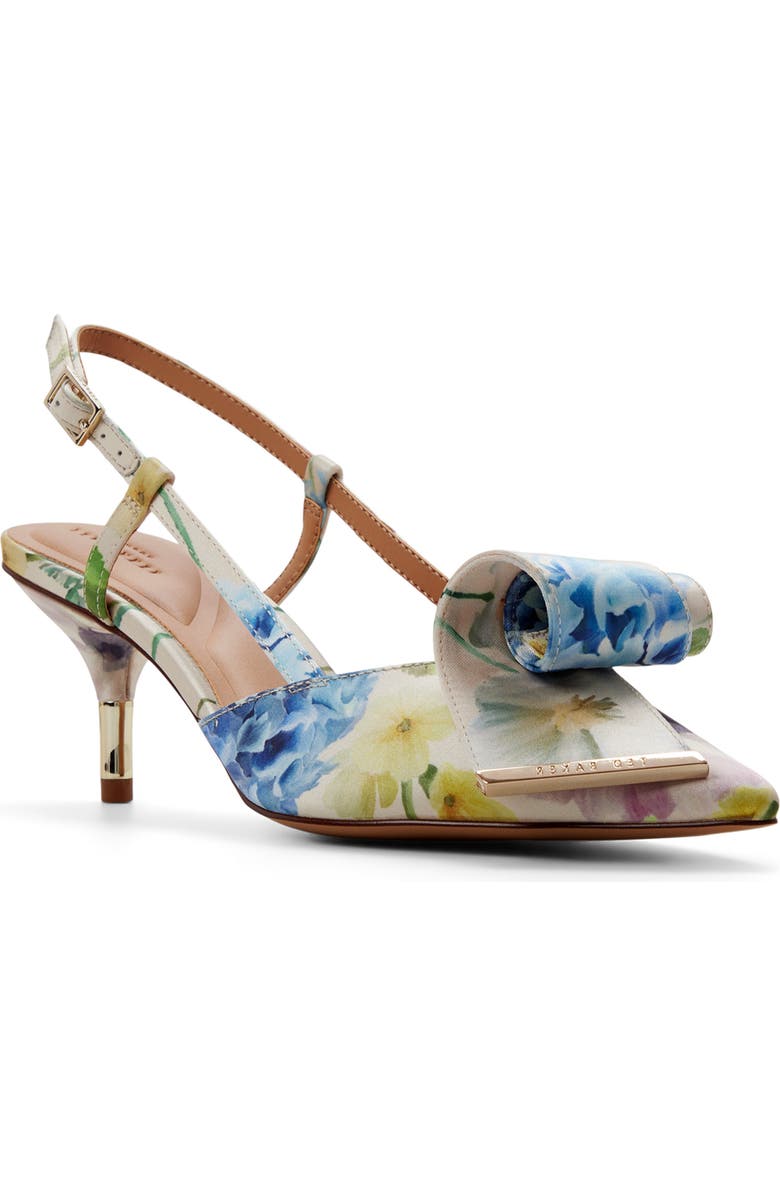 Ted Baker London Romy Pointed Toe Slingback Pump, Main, color, Pastel Multi