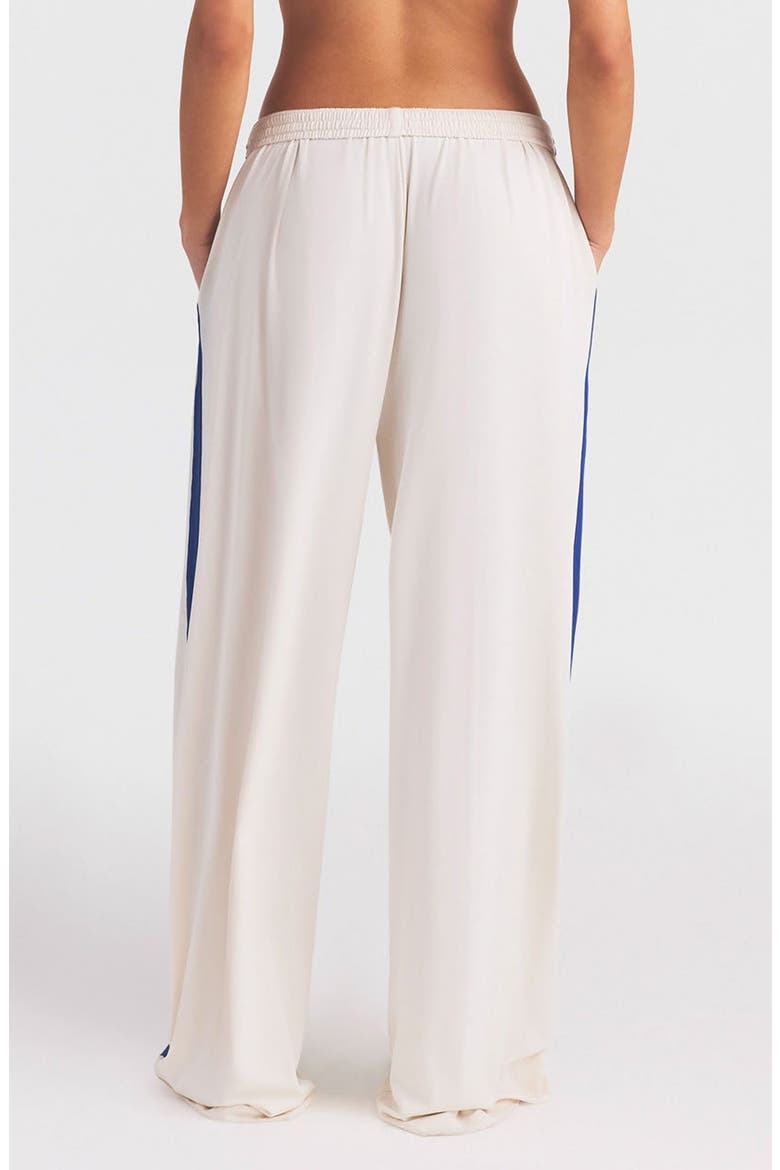 Stretch Knit Wide Leg Pants, Alternate, color, NSKM IVORY/ NSKM COBALT
