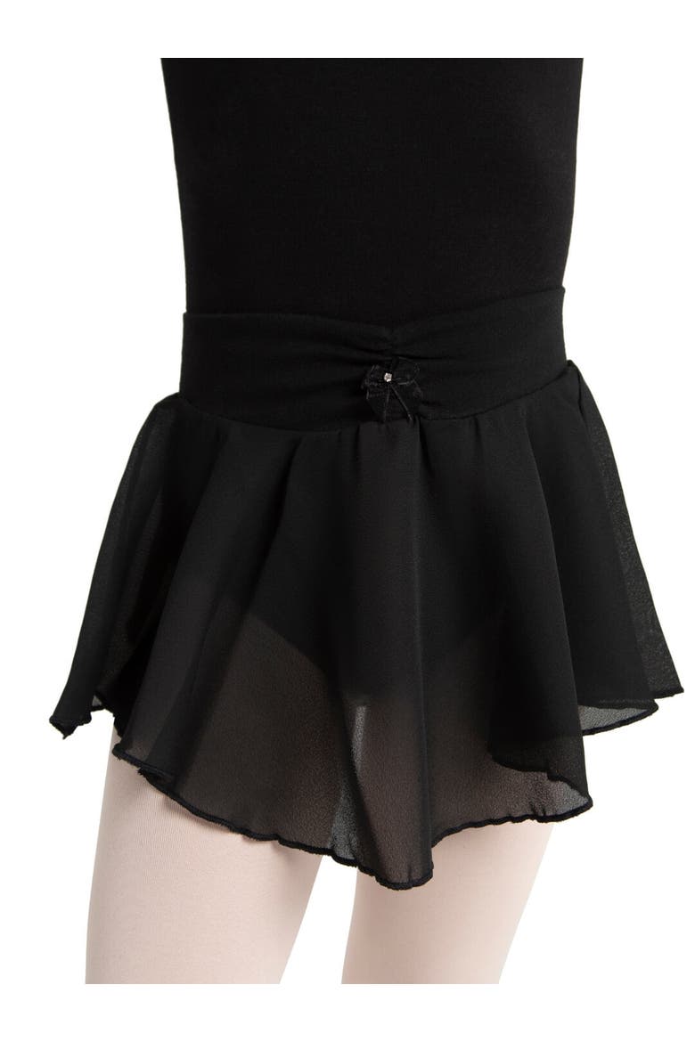 Pull On Skirt Georgette, Main, color, Black