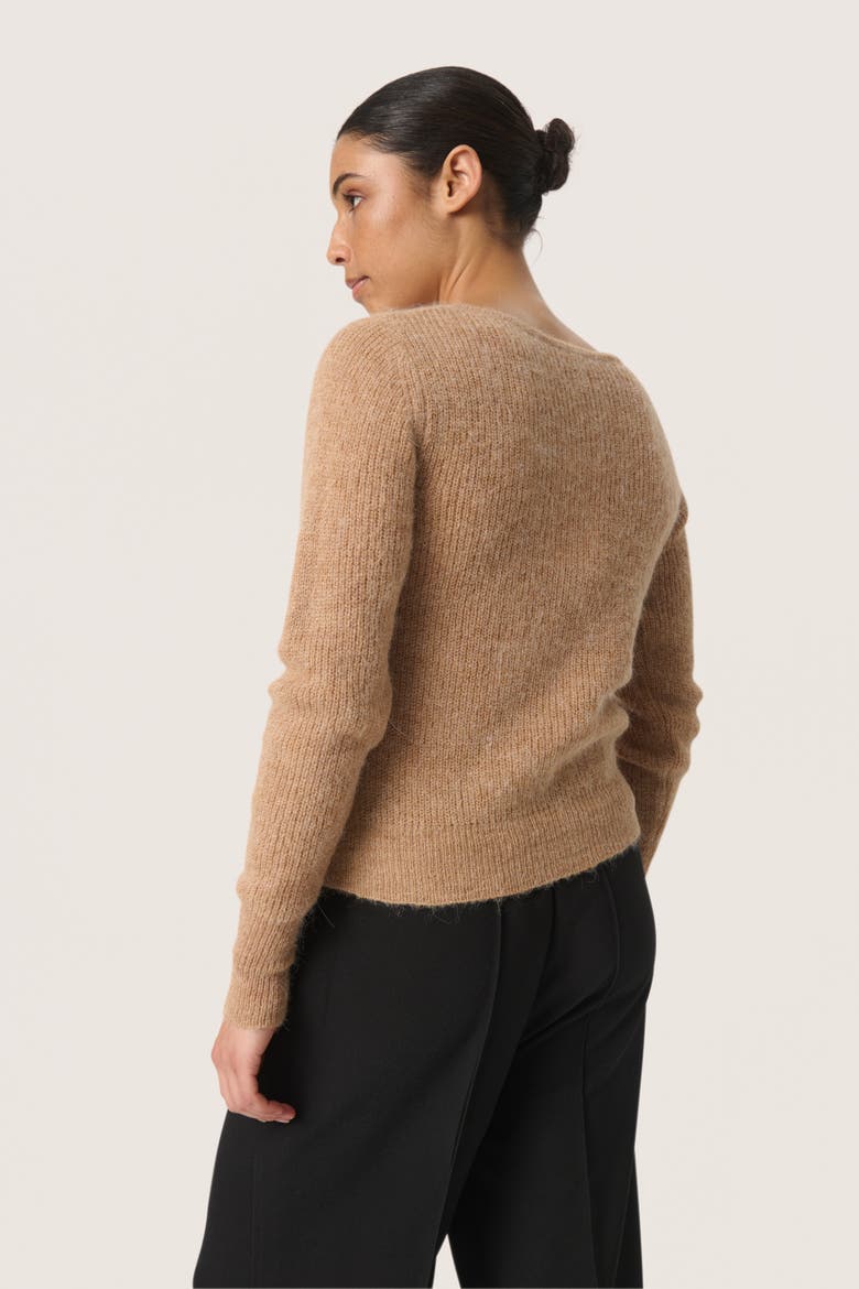 Sltuesday Slim Fit Button Cardigan, Alternate, color, Burro