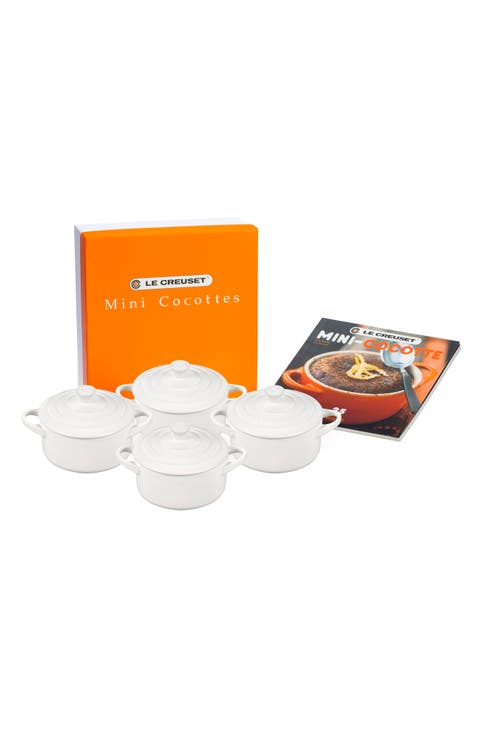 5-Piece Mini Stoneware Cocottes 
Cookbook Set