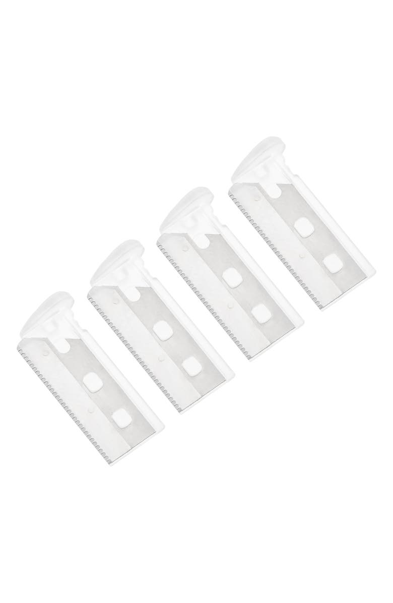TWEEZERMAN 4-Pack Brow Razor Replacement Heads, Main, color,