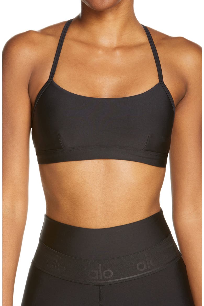 Intrigue Sports Bra, Main, color, BLACK
