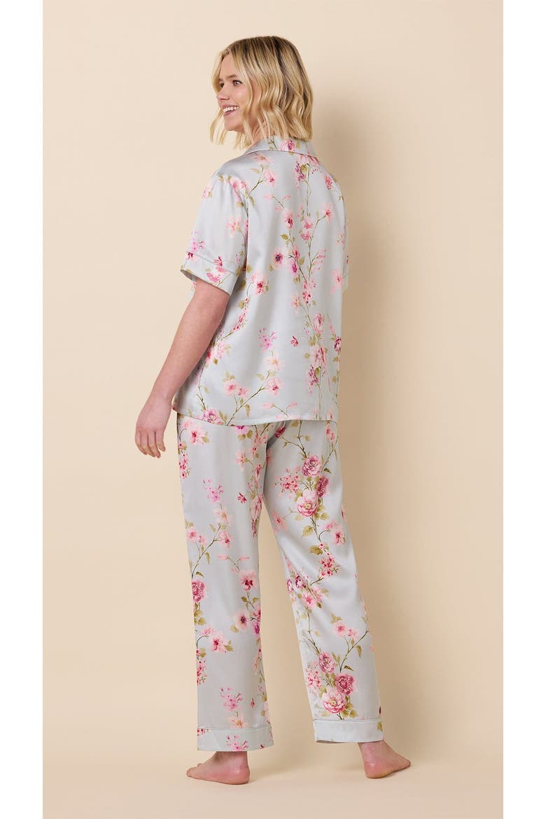 Silk Short-Sleeved Pajama, Alternate, color, Morning in Kyoto