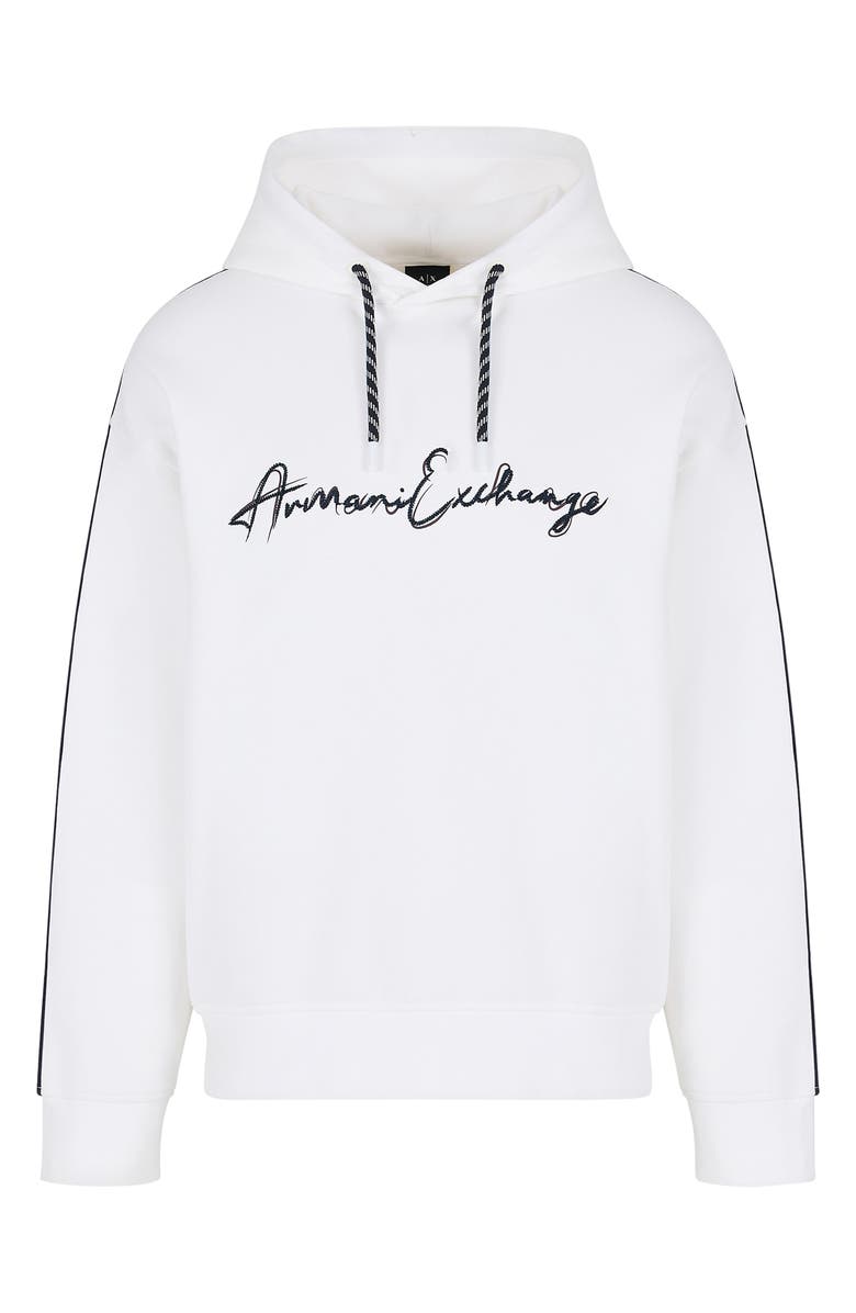 Armani Exchange Signature Logo Hoodie, Alternate, color,