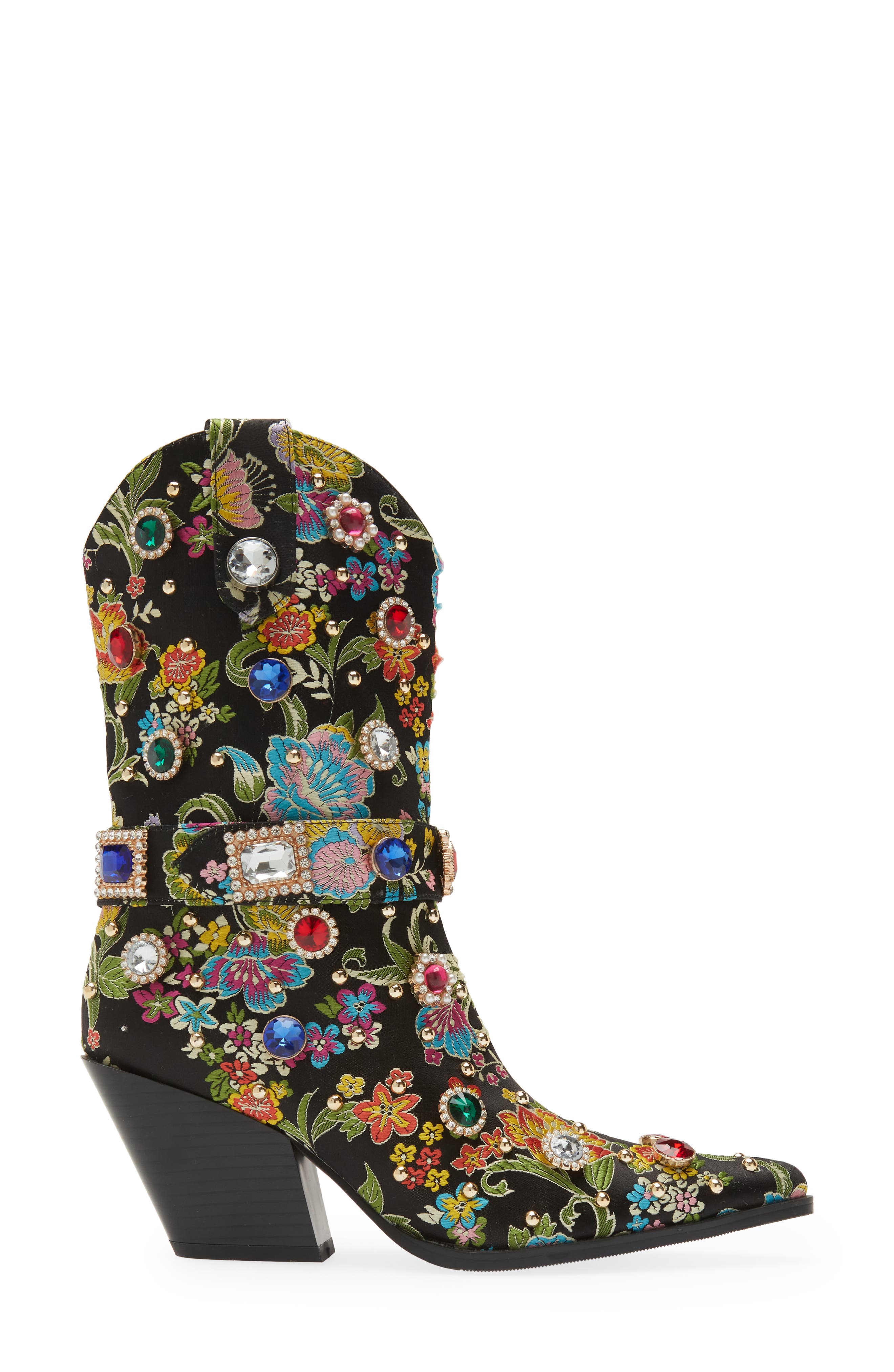 AZALEA WANG Diligent Embroidered Western Boot, Alternate, color, 