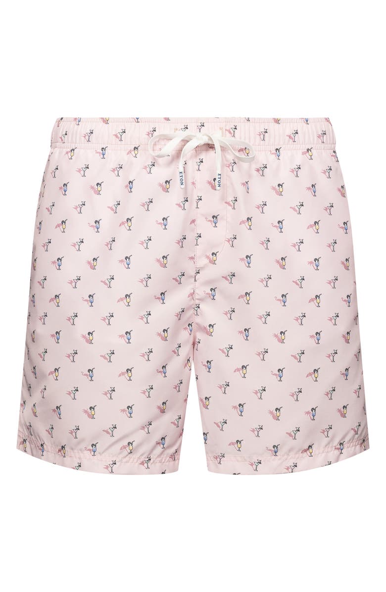 Eton Drinks Swim Trunks, Main, color, Pink/ Red
