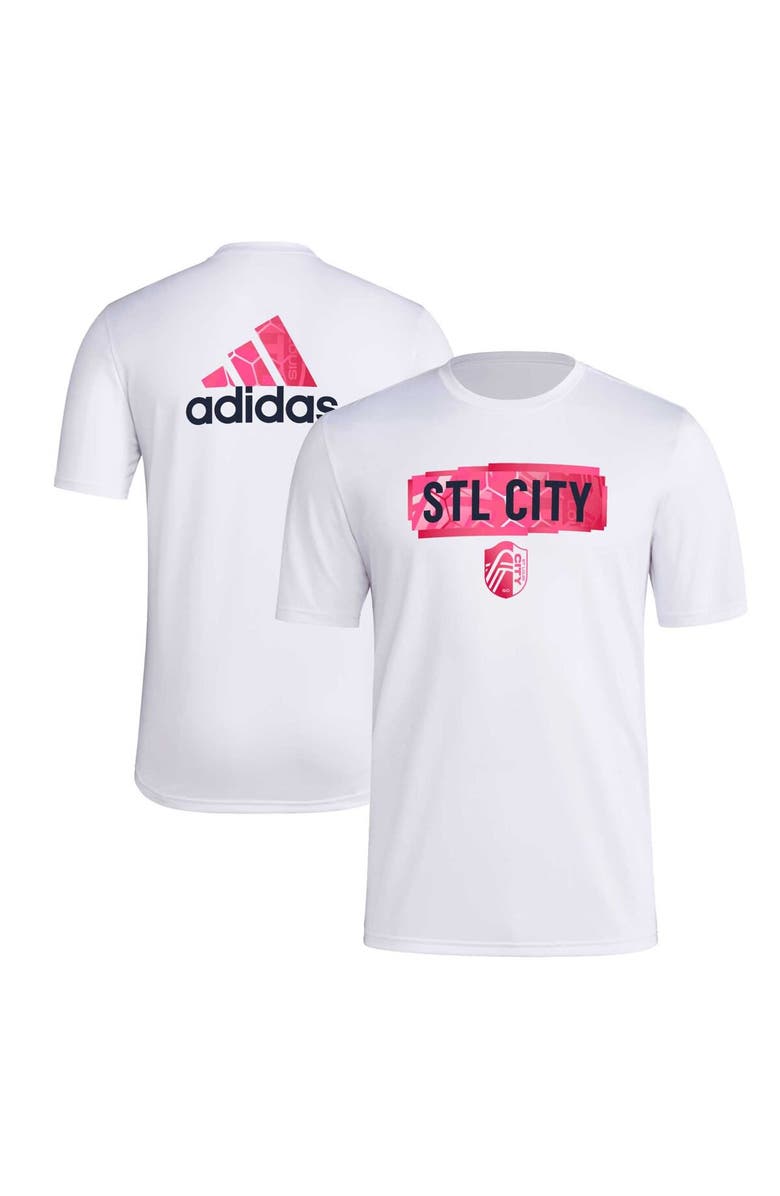 adidas Men's adidas White St. Louis City SC Local Pop AEROREADY T-Shirt, Main, color, White