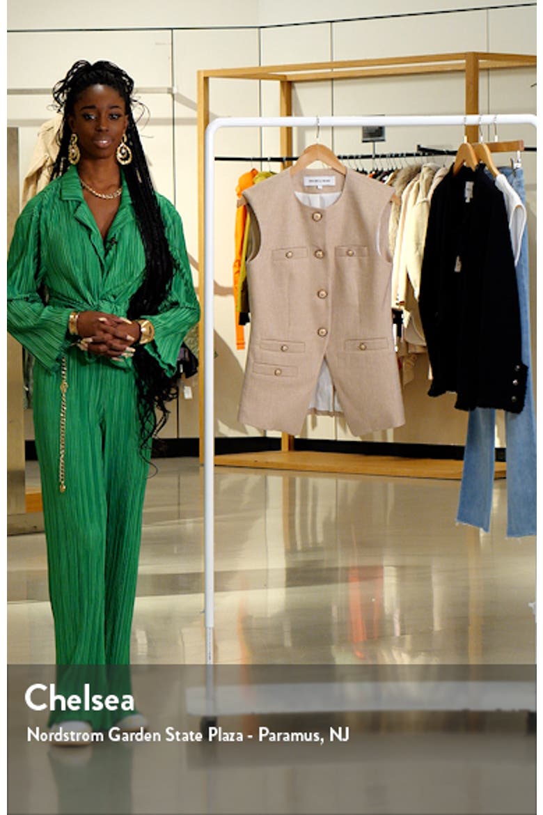 Tamara Linen Blend Twill Vest video