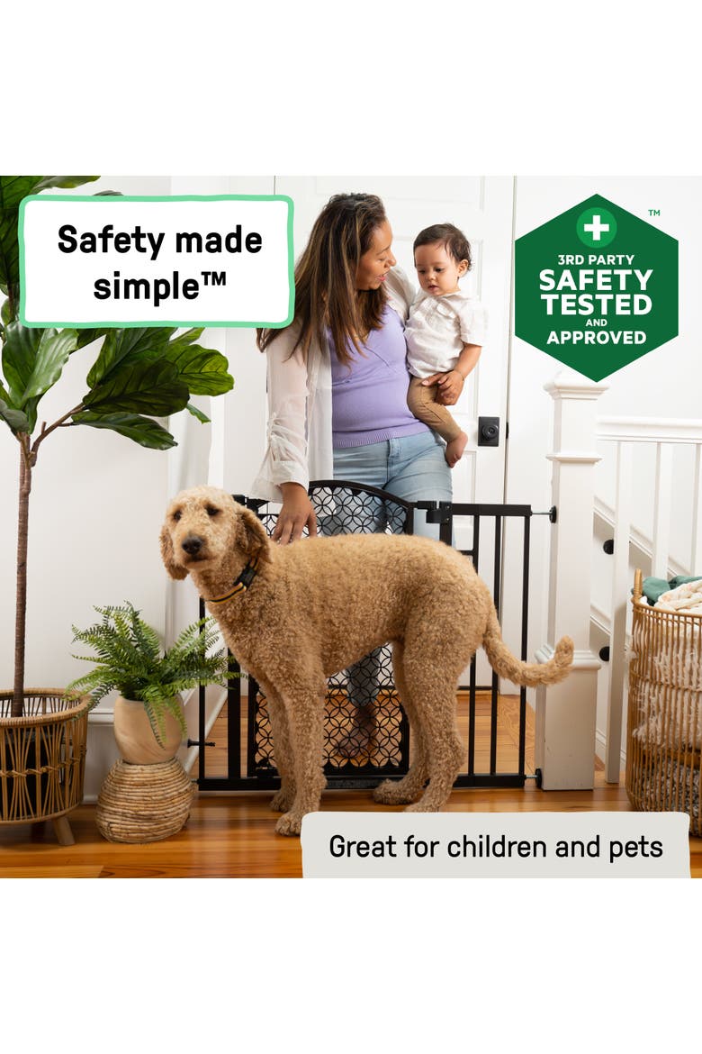 Doorway 42W Series Dog and Baby Gate, Alternate, color, BRONZE
