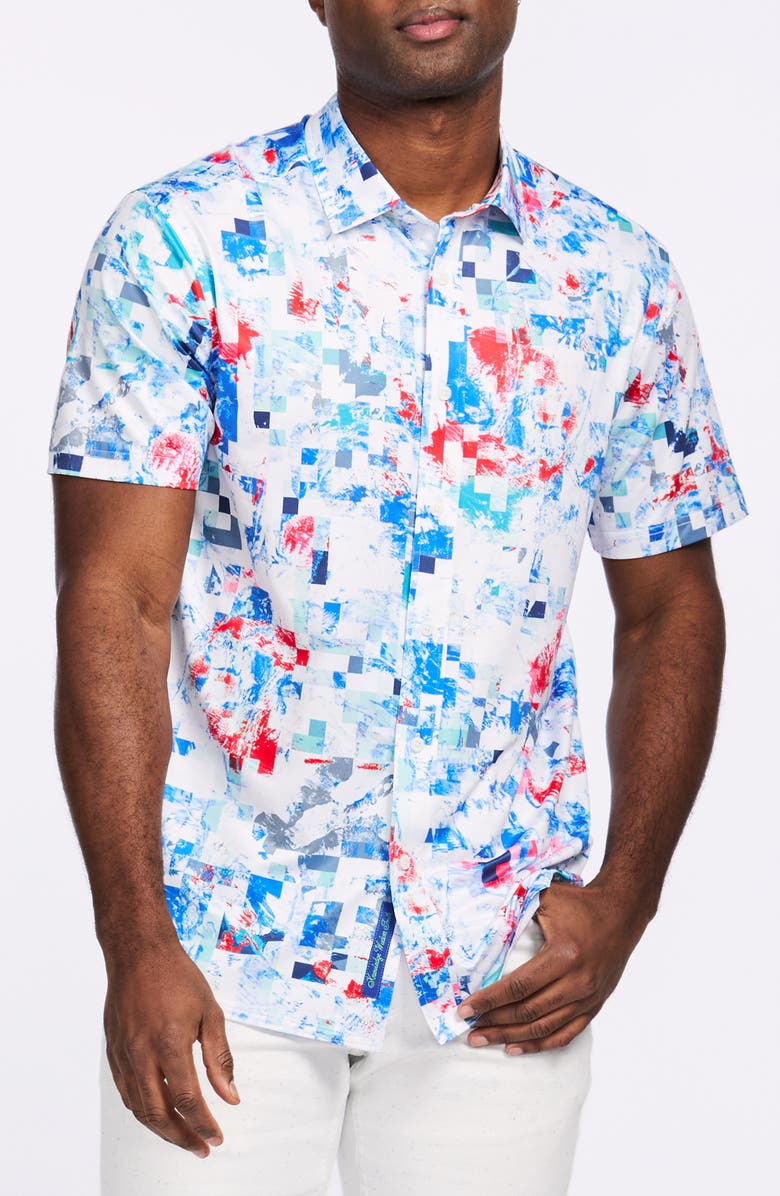 Robert Graham Milbridge Knit Polo, Main, color, 