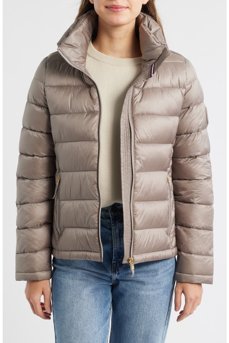 Packable Puffer Jacket, Alternate, color, DK TAUPE